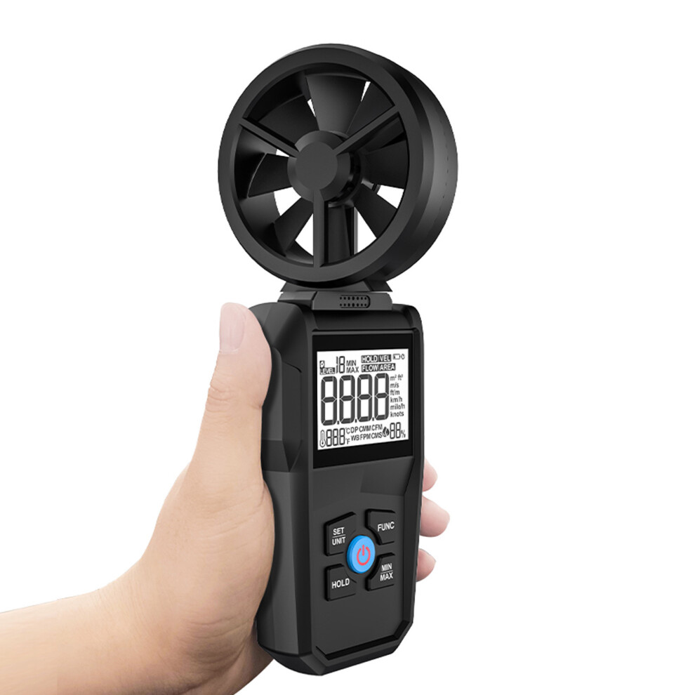 High Accuracy Digital Anemometer With Lcd, Wind Speed, Temp, Humidity 215X83x33mm 5021334193928