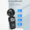 Digitales Anemometer 215x83x33mm LCD 3x AAA-Batterien 13