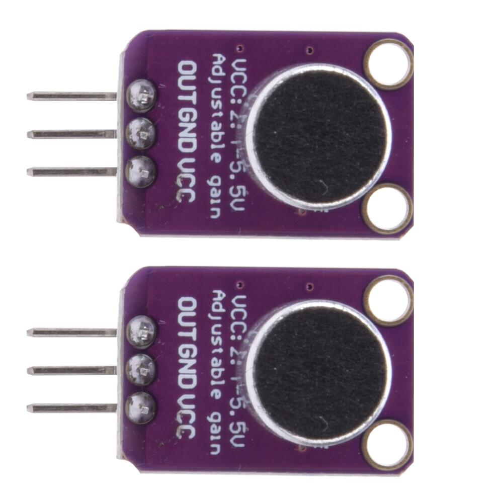 2Pcs Max4466 Electret Microphone Amplifier Adjustable Cma-4544Pf W 8741334195988