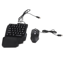 RGB-beleuchtetes 4-in-1-Keypad & Maus mit Handyhalterung