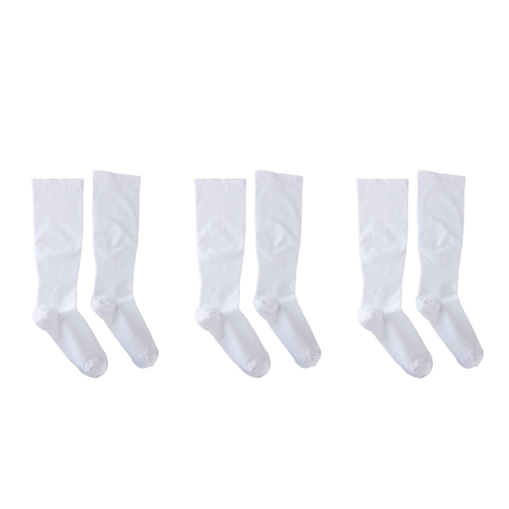 Plus Size Compression Socks 3 Pairs Breathable Extra Wide Calf XXXL