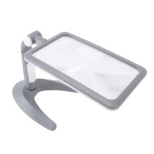 Lente d'ingrandimento con luce 48 LED 2.5X nera regolabile