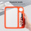 Loupe LED 5x/10x, rectangulaire, 3 modes, orange 7