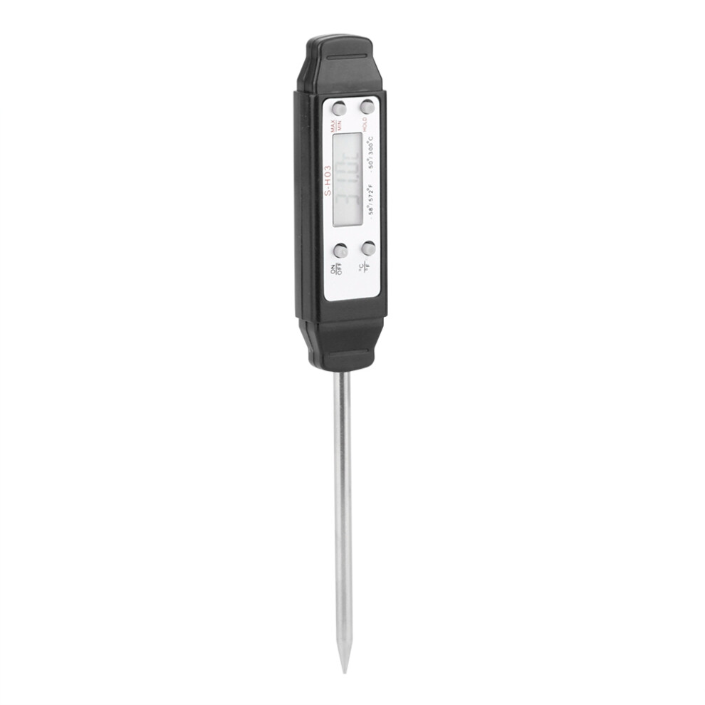 Food & BBQ Digital Kitchen Thermometer with 15cm Probe Portable & Black-image-OPC-PJCSYSV-NEW