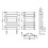 AICA (Anthracite, 650x400mm) Heated Towel Rail Flat Central Heating Radiator 3