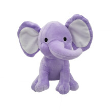 (LightPurple,25cm/9.84in)Juguete de peluche de elefante suave nariz larga muñeca bebé almohada para dormir niños cojín regalo