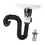 Bonde d'évier extensible 32 mm 40-50 cm inox 195 g 12