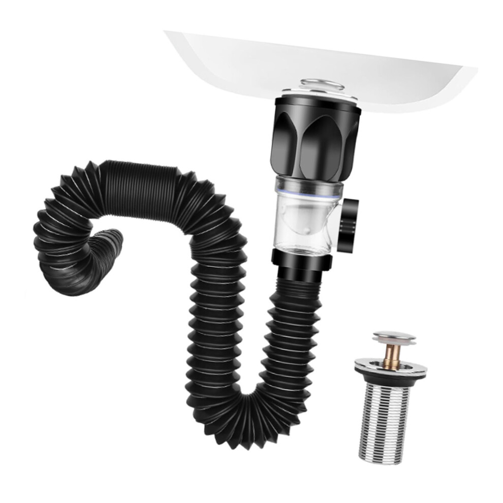 Expandable Stainless Steel Sink Drain Pipe 32Mm, Odorless & Leakproof 3461334203920