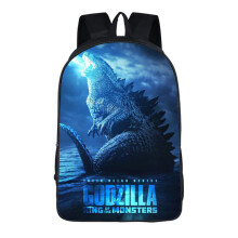 (#12)Mochila Godzilla Rey de los Monstruos Niños Bolso Escolar Estudiantes Niños Bolsa para Libros