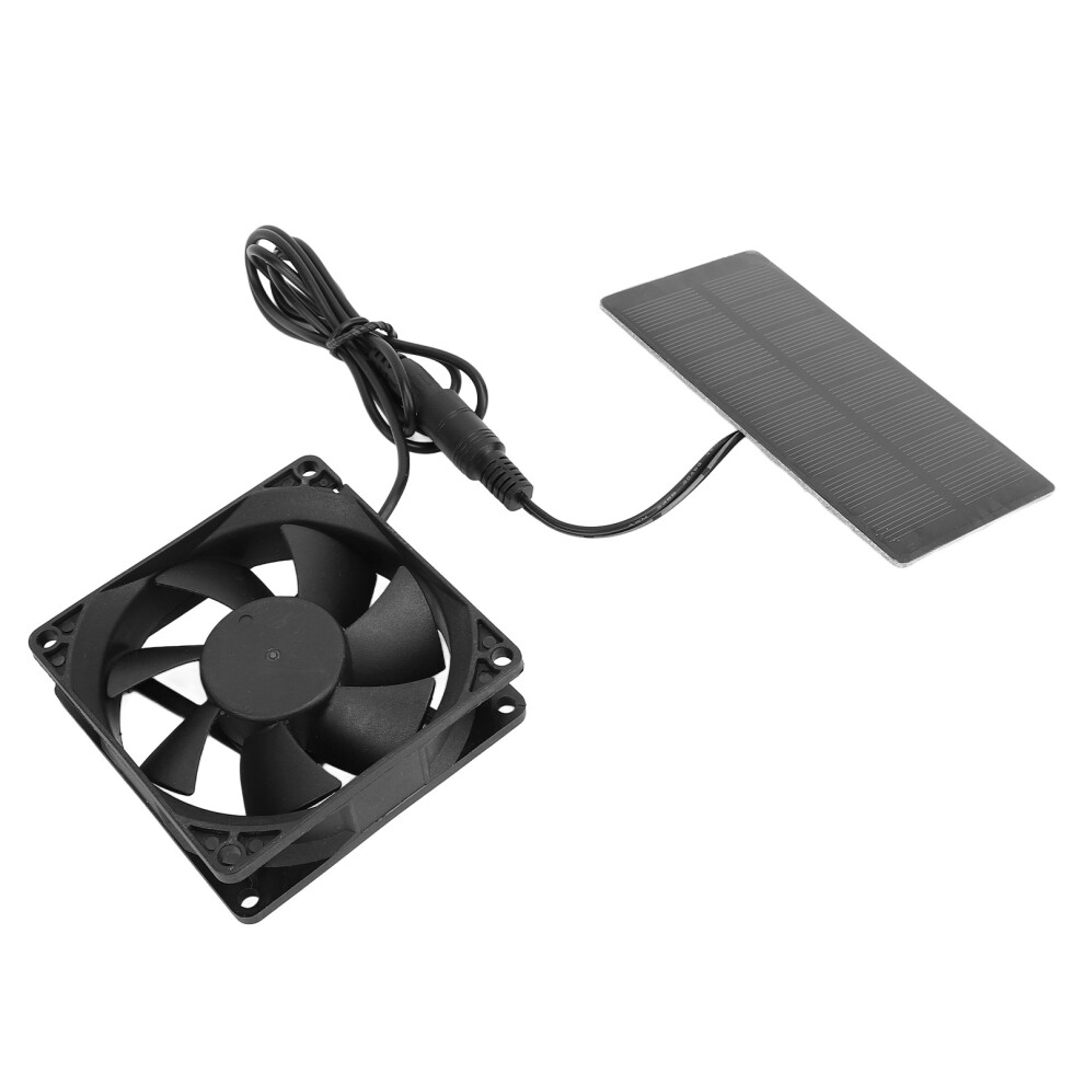 0.8W Solar Exhaust Fan Kit Â Quiet Polycrystalline Silicon Vent For Tents & Boats 4401334204458
