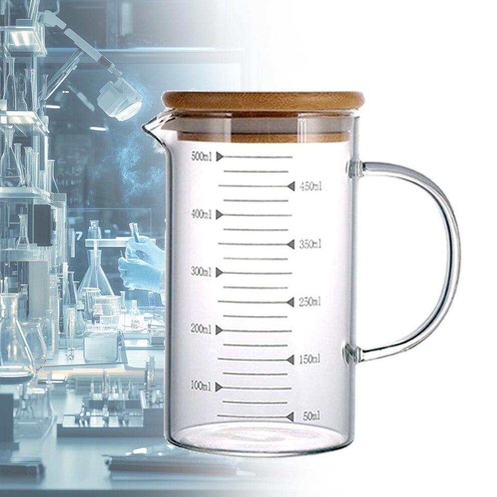 Glass Beaker With Handle And Spout, Borosilicate Glass, Lab Grade Beaker, -30 To 150 C, Moisture Tight, 350ml-image-OPC-PJCT8KK-NEW