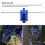 Versatile Aluminum Chain Alignment Tool for Motorcycles & ATVs - Blue 3