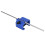 Versatile Aluminum Chain Alignment Tool for Motorcycles & ATVs - Blue 12