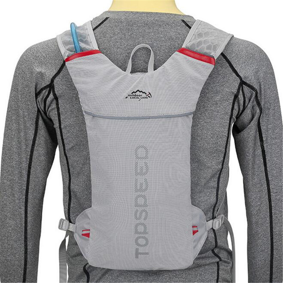 Photos - Food Container GreenZech  Outdoor Travel Hydration Backpack with Water Bag for Camping, Marathon, Running etc (Grey, S)