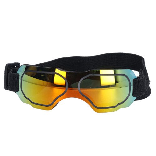 Gafas para perros con correa ajustable, a prueba de UV, rojas 1