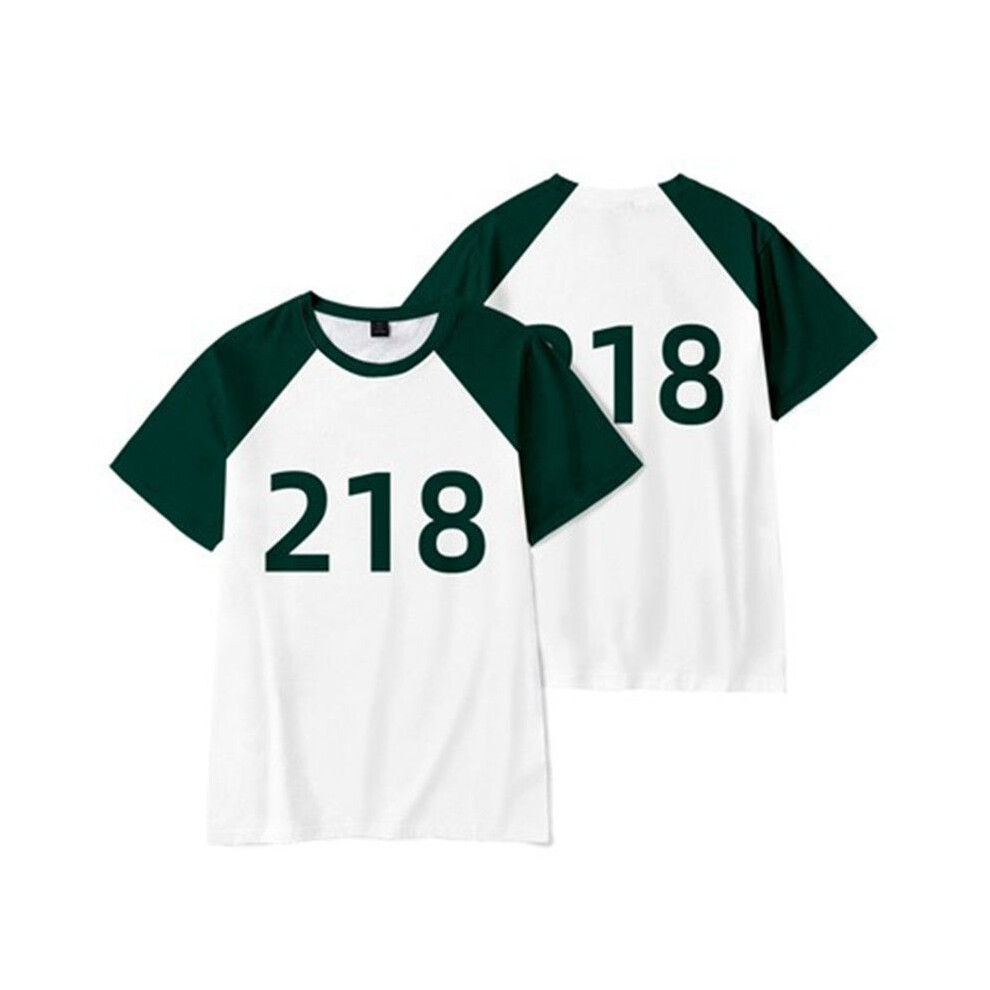 (218,4Xl)Camiseta Juego Calamares Camisetas NúMero Netflix Kdrama Coreano Seong Gihun 456 001 218-image