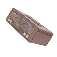 Vintage-Papiertaschentuchbox Abdeckung Vintage-Radio-Form Eisenkunst Stofftaschentuch-Box Aufbewahrung Für Zuhause Wohnzimmer Tischdekorati