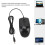 Mouse ottico cablato USB ergonomico da 1200 DPI 1 m 5