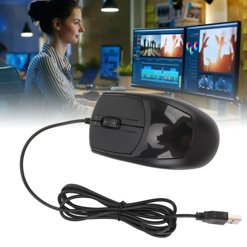 Mouse ottico cablato USB ergonomico da 1200 DPI 1 m