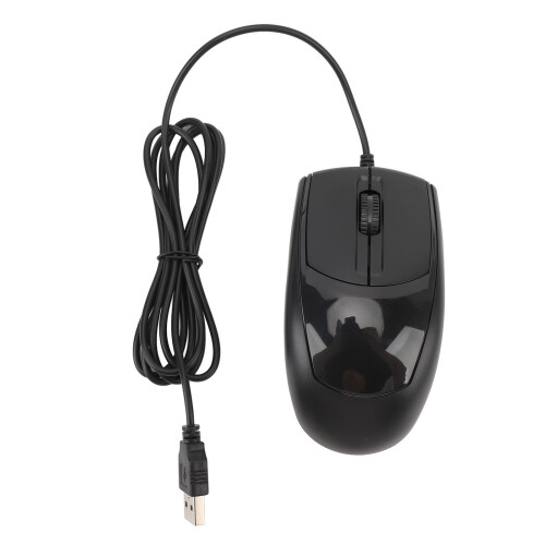 Mouse ottico cablato USB ergonomico da 1200 DPI 1 m 1