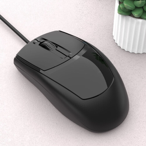 Mouse ottico cablato USB ergonomico da 1200 DPI 1 m 2
