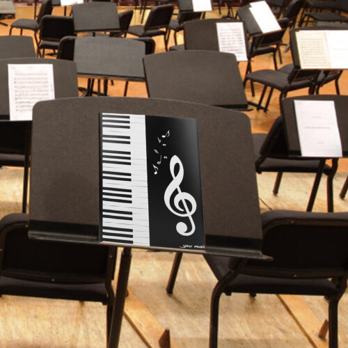 A4 Music Folder for Pianists - Holds 20 Sheets 4 Pages Durable Lightweight 2