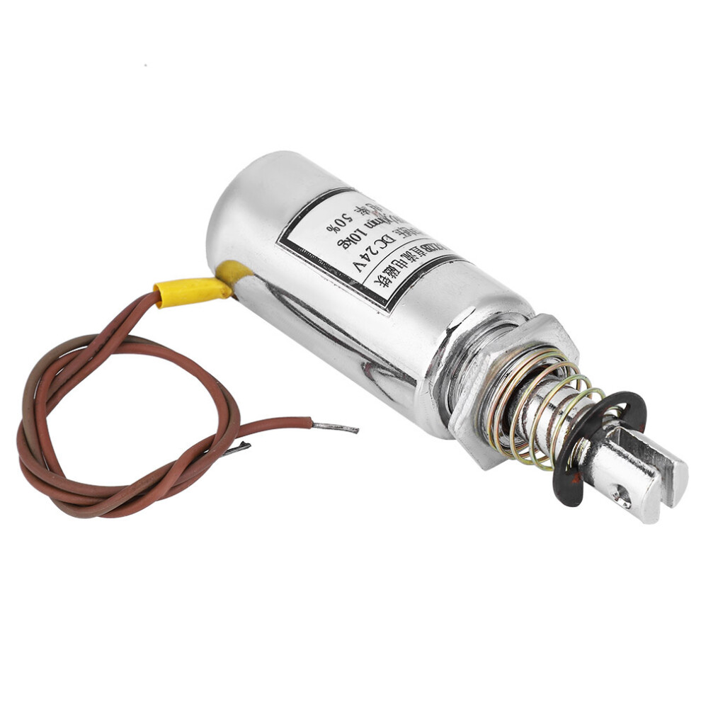 MQ8-Z12B DC Solenoid Electromagnet, 9.8N, 24VDC, Cylindrical-image-OPC-PJCTSDR-NEW