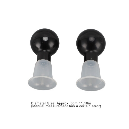 2 piezas de copa correctora de pezón al vacío de ABS, diámetro de 3 cm 1