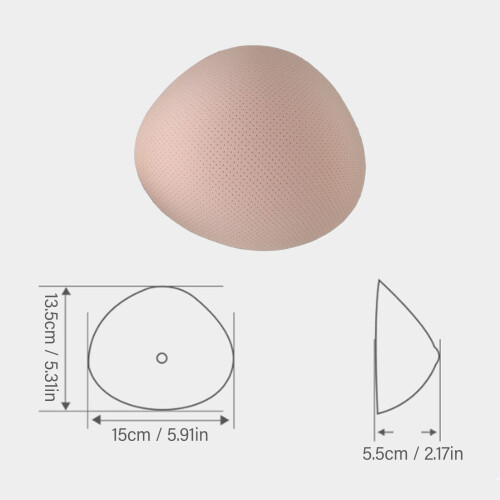 Prótesis torácica de esponja triangular Nº 8 1