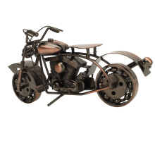 Retro Metall Motorrad Modell Handwerkskunst Sammlerstück Vintage Eisen Kunst Skulptur Dekoration für Motorradliebhaber Bürotischdeko
