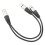 Cable XLR macho a dos conectores XLR hembra OFC 0.3m / 1ft 14