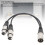 Cable XLR macho a dos conectores XLR hembra OFC 0.3m / 1ft 4