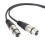 Cable XLR macho a dos conectores XLR hembra OFC 0.3m / 1ft 13
