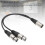 Cable XLR macho a dos conectores XLR hembra OFC 0.3m / 1ft 8