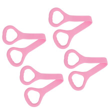 4 pièces de bande de résistance de fitness en forme de huit 47x11 cm rose