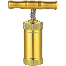 Pollen Press with T-Handle - Heavy Duty Pollen Press - Portable Metal Tobacco Press - T-Shaped Press Tool for Rosin Press and Kief Press