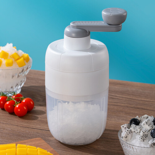Manual Ice Crusher Hand Crank Snow Cone Maker, Impact Resistant, Detachable 2
