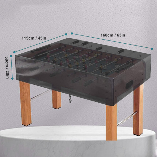 Tischkicker-Abdeckung 210D Silbergewebe 160x115x50cm 1