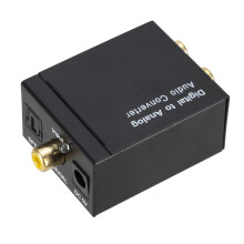 3.5mm Digital to Analog Audio Converter Optical Coaxial Signal to L/R Output
