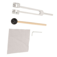 128 Hz Stimmgabel mit Hammer ergonomischer Aluminumlegierung 128 Hz Frequenz Stimmgabel zur Heilung