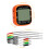 2/4-Probe smartes Fleischthermometer orange 76x84x39mm 5