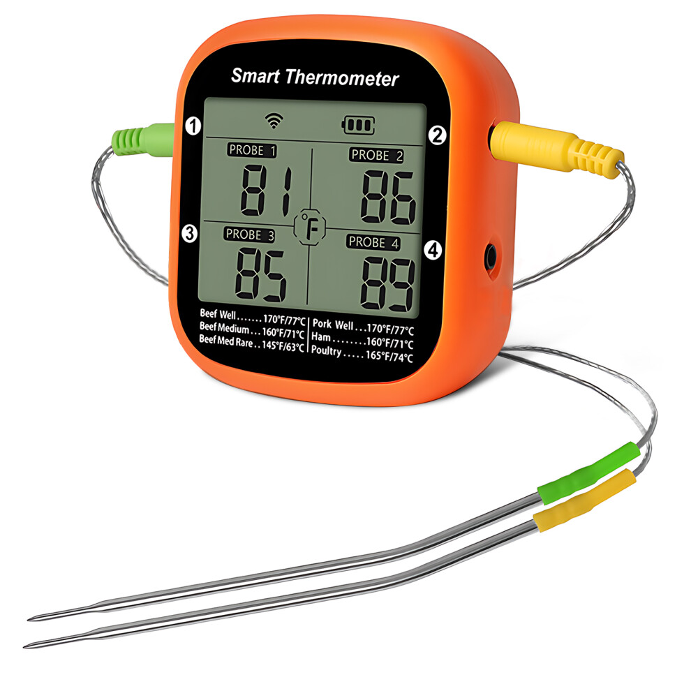 Wireless Smart Meat Thermometer with Dual Probes LCD & APP Control-image-OPC-PJCTXNX-NEW