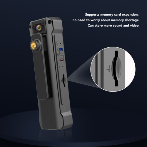 1080P videocamera compatta 1200mAh ABS nera 4-256G 2
