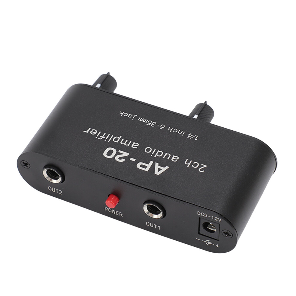 Independent Dual Channel 6.35Mm Stereo Sound Amplifier Preamplifier 8461334232055