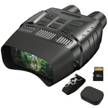 High-Performance Digital Night Vision Binoculars with 7 IR Levels, HD Image/Video, 1300FT Range, Manual Focus