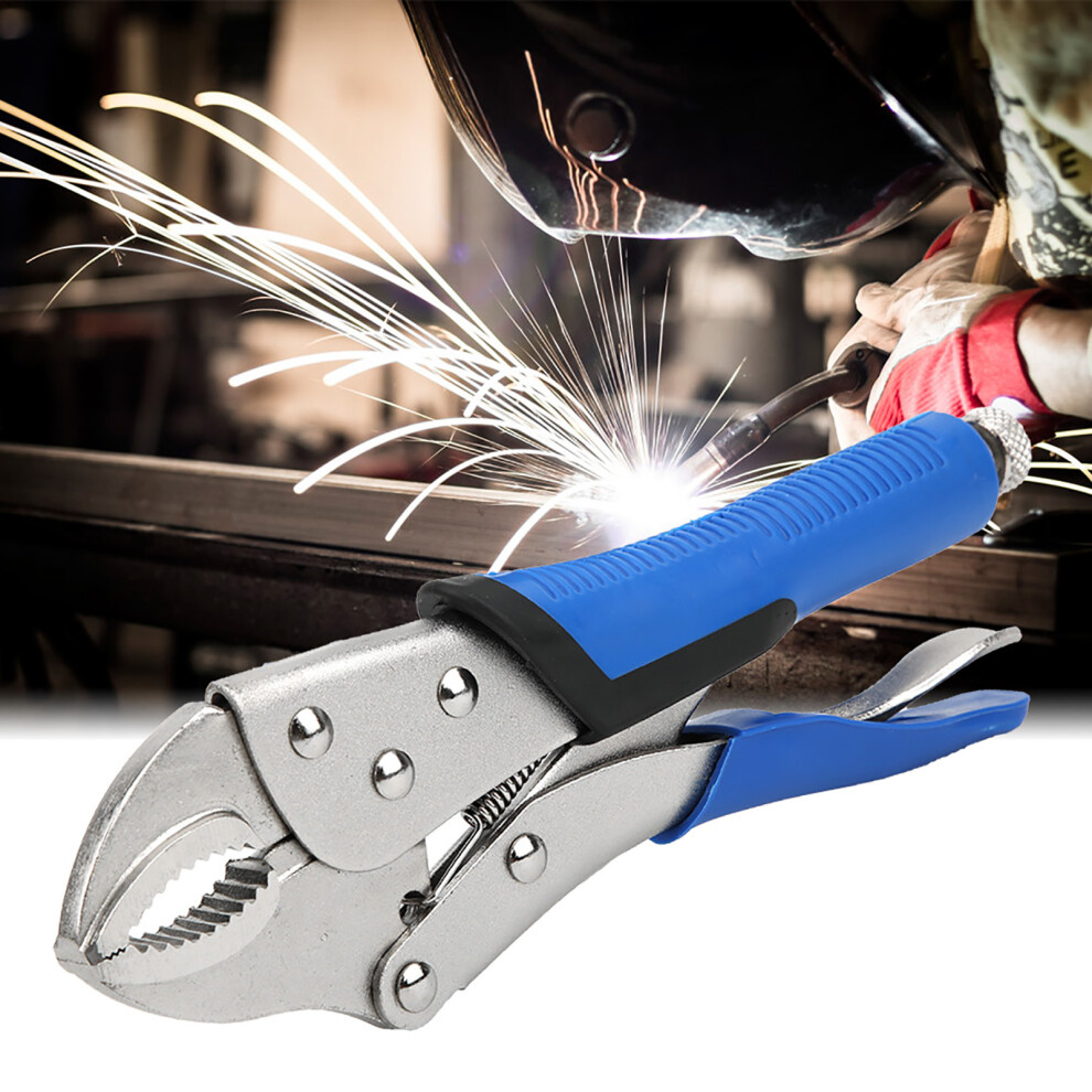 10 Inch Steel Curved Jaw Locking Pliers Riveting Welding Clamp 8731334233766