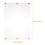 Fridge Whiteboard 1 Set Abwischbarer Monatsplaner Magnetisches Brett 2