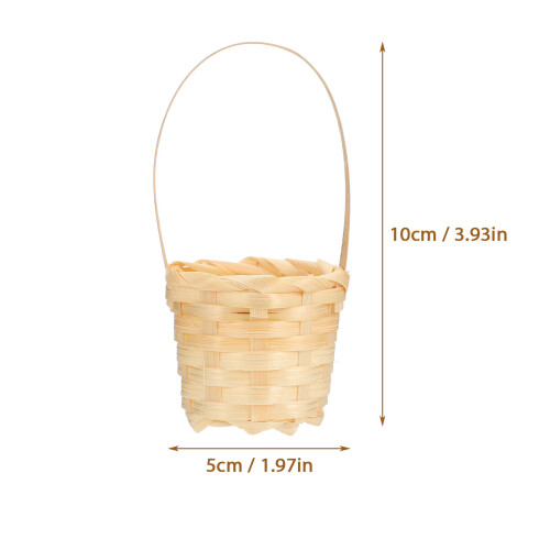 10Pcs Bamboo Woven Flower Storage Baskets Multiuse Basket Organizers 1