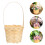 10Pcs Bamboo Woven Flower Storage Baskets Multiuse Basket Organizers 8