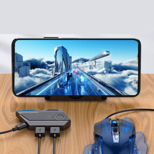 Convertitore 4-in-1 per tastiera e mouse per giochi mobili